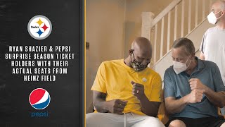Ryan Shazier & Pepsi surprise Steelers season ticket holders with their actual Heinz Field seats