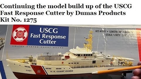 Part 10 USCG Fast Response Cutter model by Dumas Products-making the Water Line