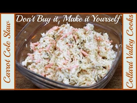 How We Make Coleslaw, Simple Ingredient Southern Coleslaw is The Best on Hot dogs!