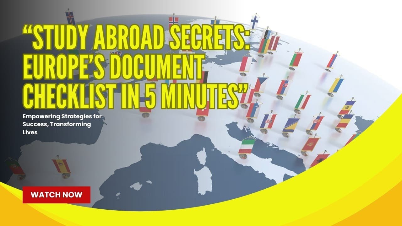 Romania/ Europe Document Checklist in 5 Minutes