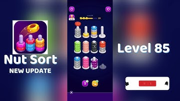 🧩 Nut Sort Level 85 Walkthrough | Step-by-Step Guide 🎮 | Mini Boss