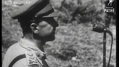 General Alexander speaks in Rome (1944)