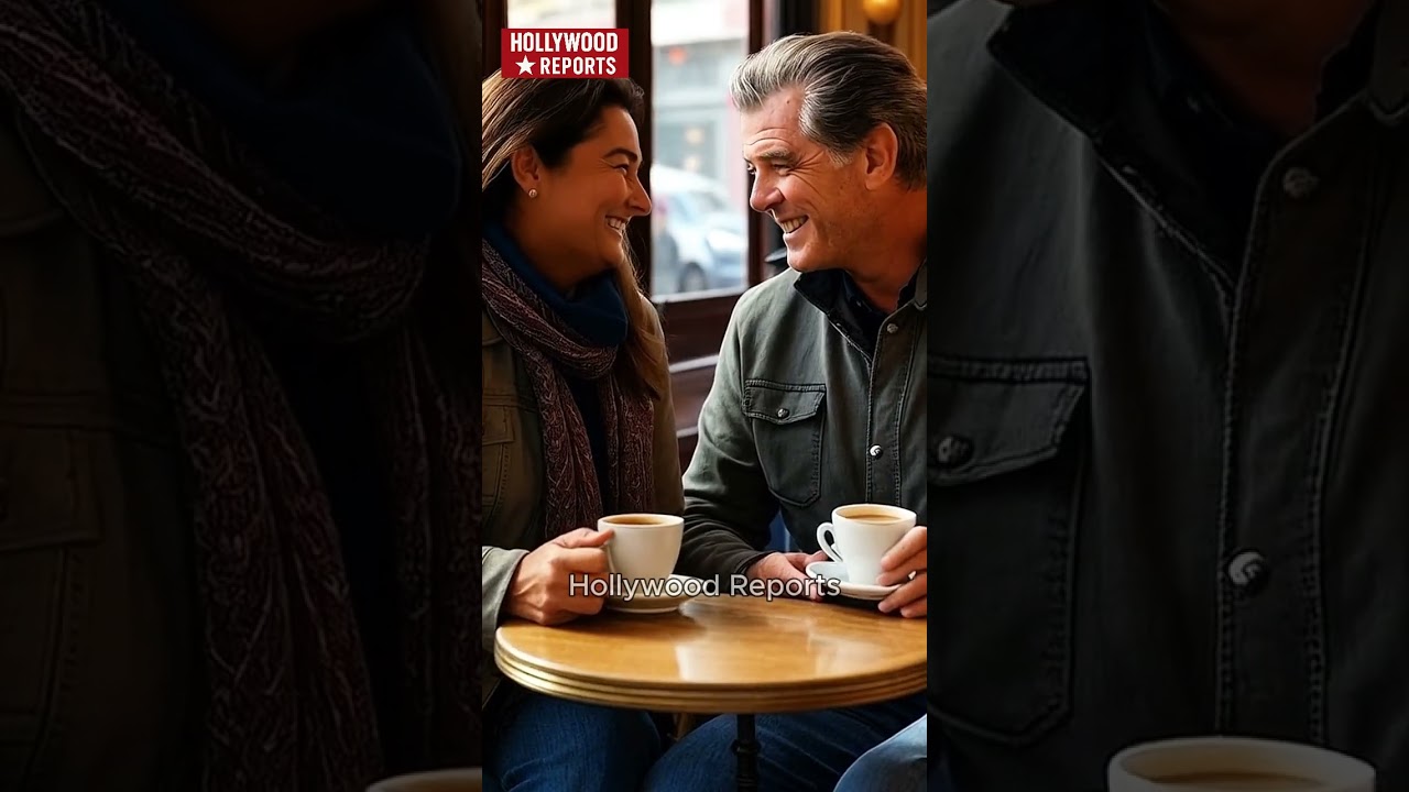 Coffee Date Charm: Pierce Brosnan and Keely Shaye
