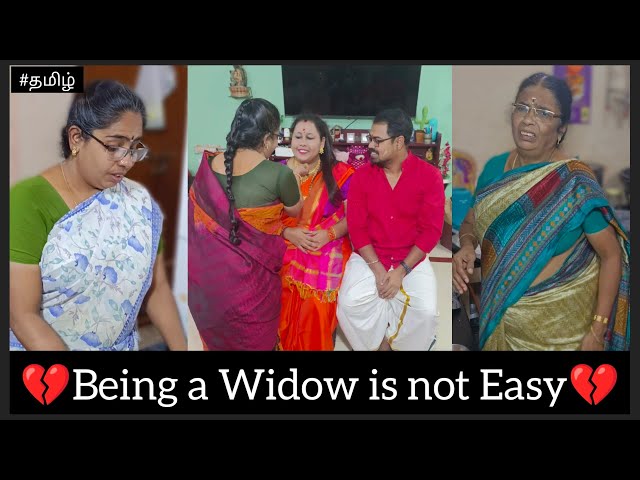 💔Being a Widow is not Easy💔|| Watch Till End ||  #shakianki #family #tamil #sad #pain #twist #widow class=