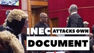 INEC Is Attacking Their Own Document Presented In Court, Labour Party Legal Team