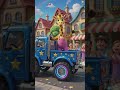 Big Truck Song for Kids 🚚 | Beep Beep Truck Adventure! 🌈✨ #shorts