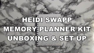 Heidi Swapp Memory Planner Unboxing & Set Up
