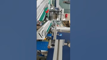 RONGDA Automatic sticking machine for flip rigid box #rigidbox #luxurybox #giftbox #paperbox