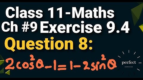 Exercise 9.4 class 11 maths Question 8 Chapter 9 in Urdu and Hindi || 9.4 exercise inter part 1