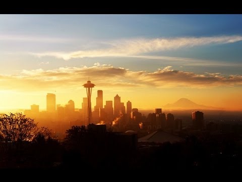 Seattle Sunrise Sunset in Sixty Seconds - YouTube