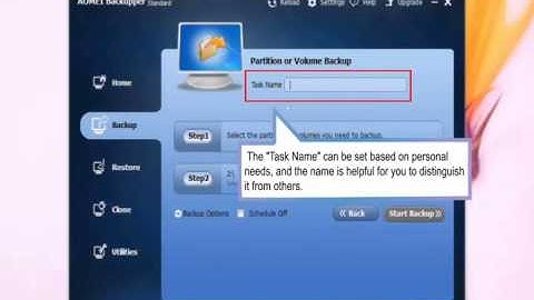 Backup partition easily and safely with AOMEI Backupper