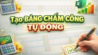 How to create an administrative time sheet in Excel - Detailed file in description - Khang IT