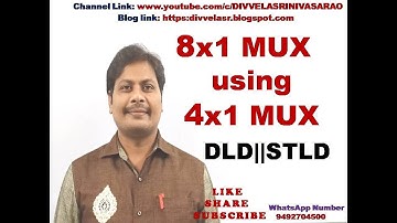 8X1 MUX using 4X1 MUX || 8x1 multiplexer using 4x1 multiplexer || 8 to 1 MUX using 4 to 1 MUX || DLD