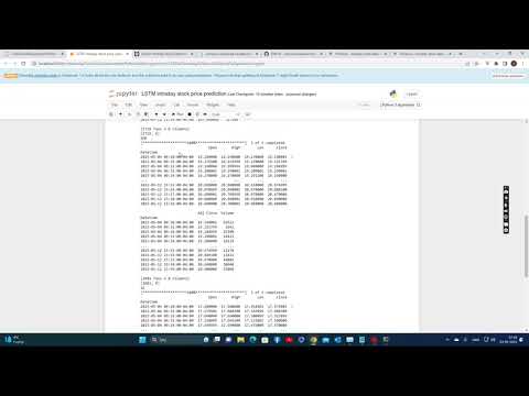 Get Intraday stock data with Python.