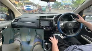 POV Drive Brio dan Belajar Nyetir Mobil (Si Kuning Jalan2 Pagi)