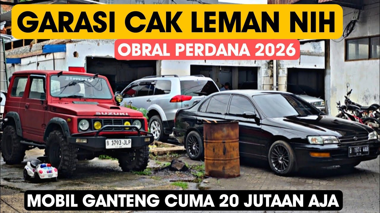 JUAL 20Jutaan aja Nih... Murah Banget Mobil Bekas di Garasi Cak Leman Obral Perdana 2026