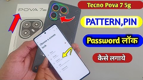 Tecno Pova 7 5g Screen Lock Setting || Tecno Pova 7 5g pattern lock kaise lagaye 