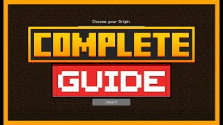 COMPLETE GUIDE to the Origins MOD for MINECRAFT