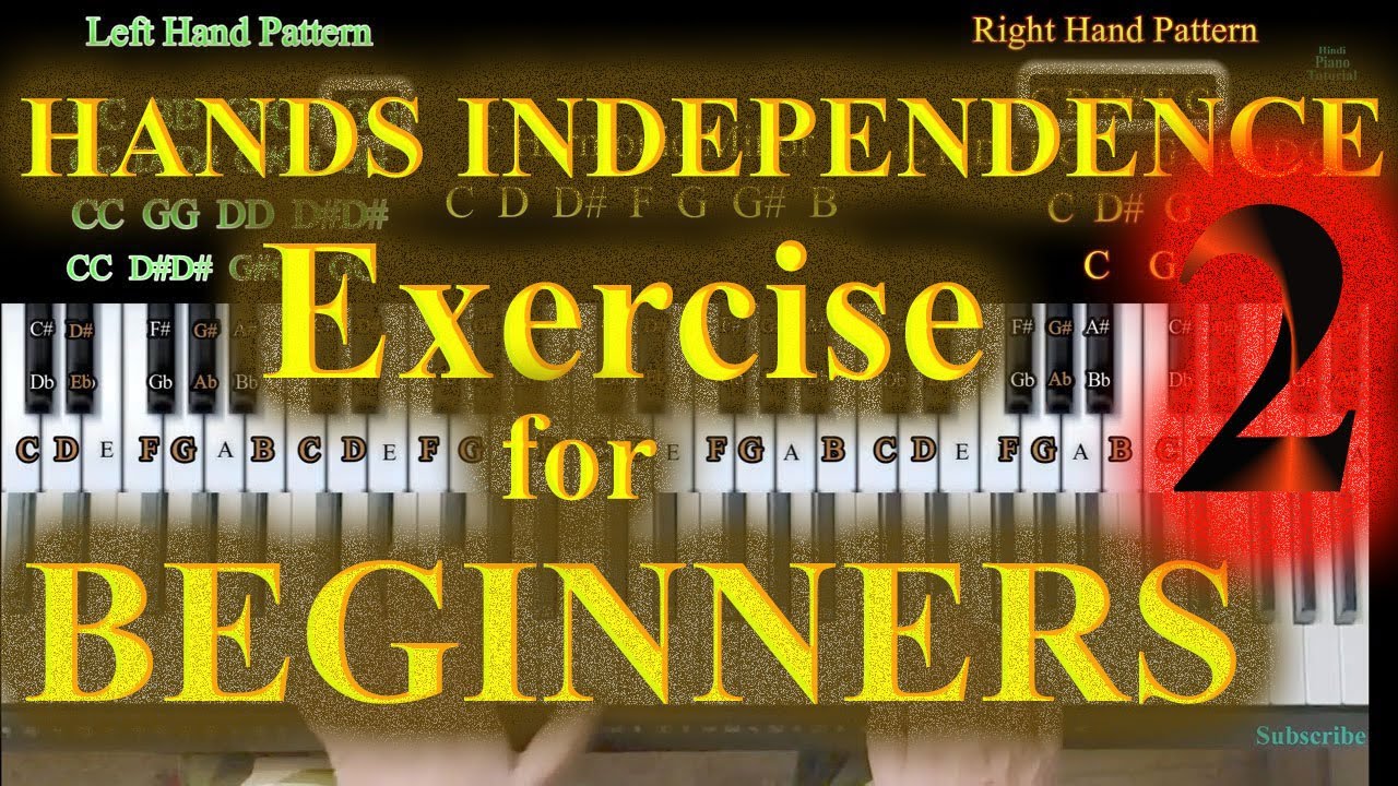 Hands independence exercise for beginners Piano exercise for hand