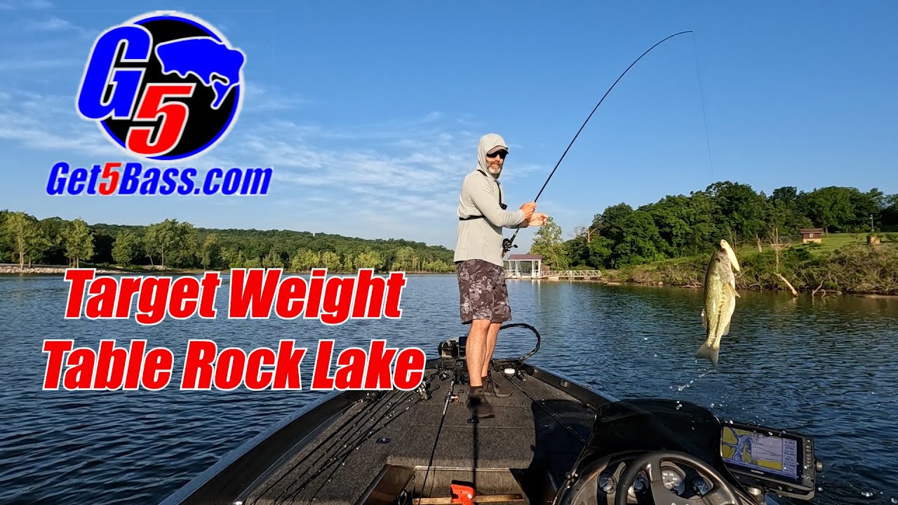 Bass Target Weight – Table Rock #bassfishing #tablerocklake #tablerocklakebassfishing