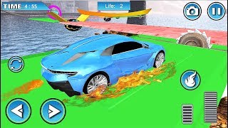 Nitro GT Cars Airborne Transform Race 3D - Impossible Car Games - Android Gameplay Video screenshot 3