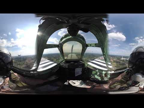 RAW FOOTAGE 360 CAMERA VIEW IN COCKPIT SPITFIRE 2019