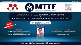 One Day Virtual Training Workshop on Open Source Mendeley Reference Manager