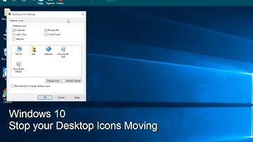 Windows  - Stop Desktop Icons Moving