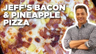 The Mauro Family Bacon and Pineapple Pan Pizza | The Kitchen | Food Network screenshot 4