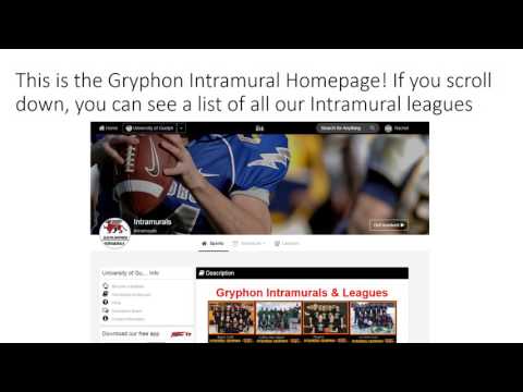 Guelph Gryphon Intramurals - How to join a team on IM Leagues