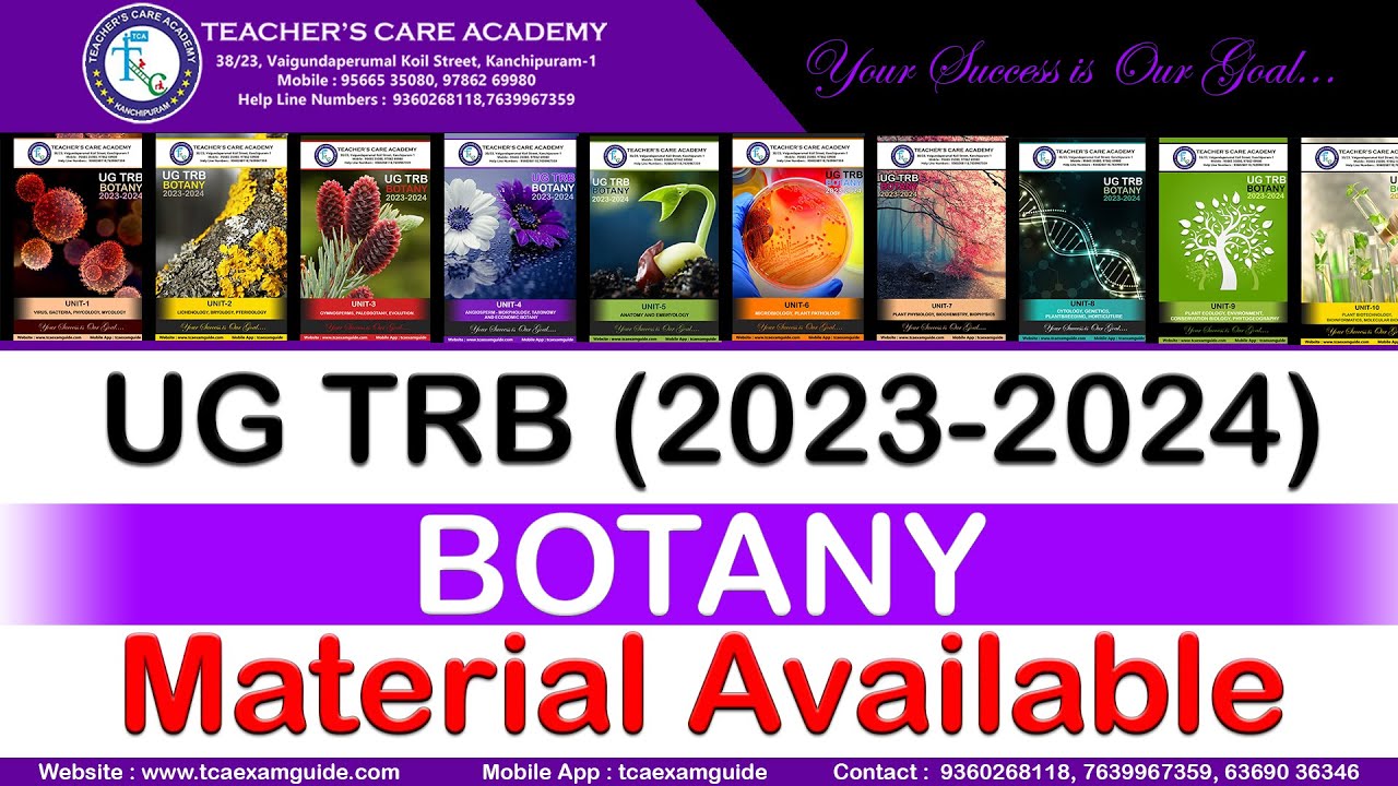 UG TRB (2023-2024) : BOTANY (Material Available)