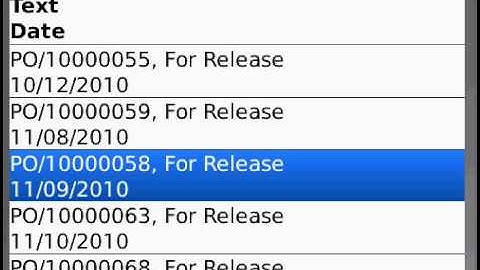 SAP Mobile Application - Purchase Order Workflow