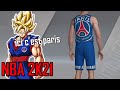 Maillots Basket PSG !! 😍🏀 NBA 2K21