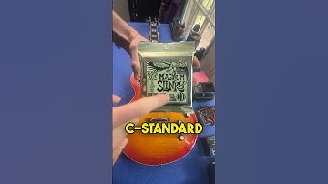 String Gauges for C-Standard Tuning 🎻 @ernieballinc Magnum Slinky #downtunedguitar