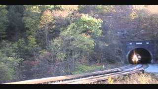 csx Q352 coming out of falls cut tunnel