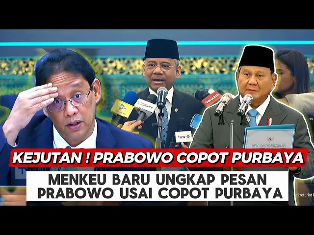 KEJUTAN ! Purbaya Dicopot, Prabowo Lantik Menkeu Baru Suahasil Nazara ! Menkeu Ungkap Pesan Presiden