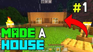 #1 Minecraft Survival - I Made a House in Minecraft | Let's Play | Hindi Gameplay screenshot 4