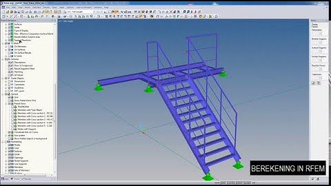 Exporteren van een Tekla model van een Trap naar RFEM 4