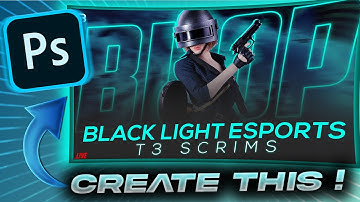 HOW TO MAKE BEST BGMI ESPORTS THUMBNAIL SPEED ART | BGMI THUMBNAILS l | TUTORIAL #1