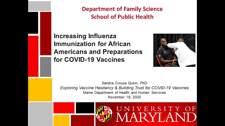 Exploring Vaccine Hesitancy & Building Trust for COVID-19 Vaccines  - November 18, 2020