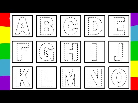 ABC TRACING| ABCD tracing for kids| Alphabet tracing and colouring ...