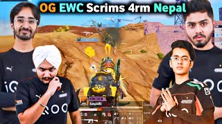 OG EWC Scrims l Attanki Solo 5 Kills🥵 Aaru Crazy 1v2😱 OG Scrims Highlights🇮🇳