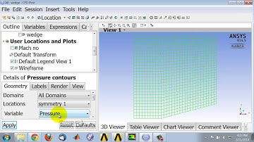Supersonic Flow Over a Wedge Using Ansys Workbench — Pressure Contours
