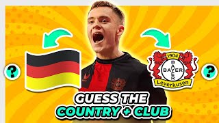 GUESS THE COUNTRY AND CLUB OF FOOTBALL PLAYER ⚽ TUTI FOOTBALL QUIZ 2024