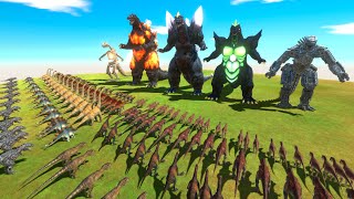 Godzilla Infinity War - ALL Dinosaurs VS Godzilla Evolution screenshot 4
