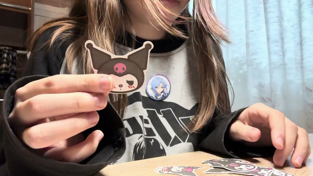 асмр обмен наклейками