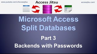 microsoft access split databases:  backend passwords