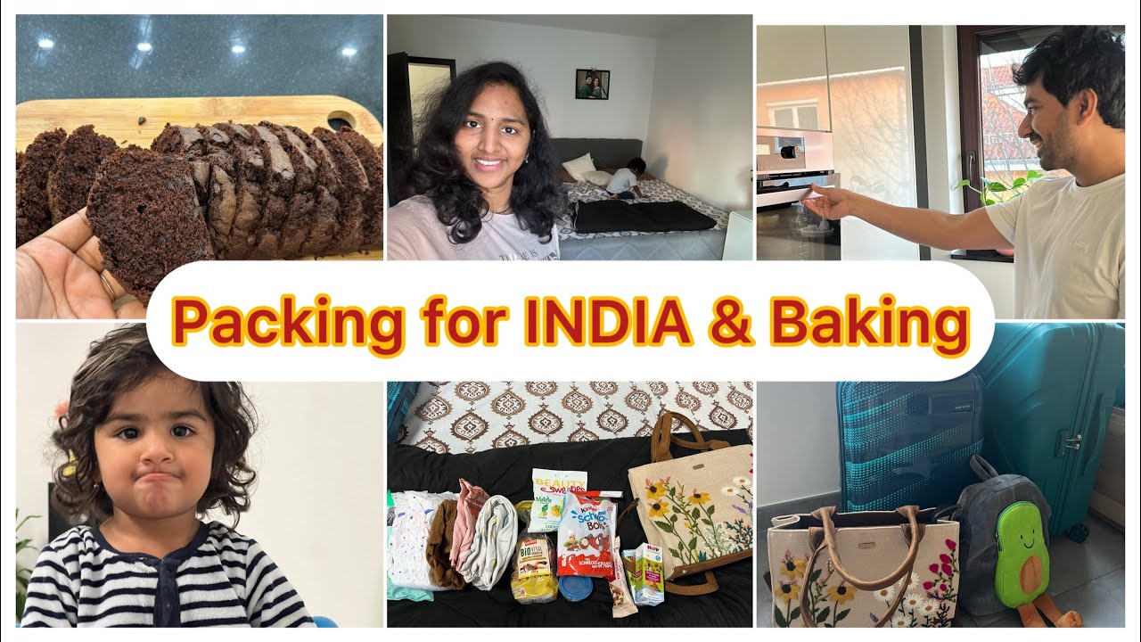 Packing for India😍/What i pack for kids in cabin bag#Finally కొనేశాము#Perfect chocolate cake recipe