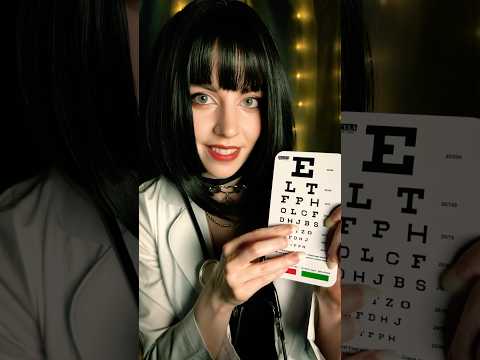 ASMR Goth Doctor Eye Exam (Doctor Roleplay) #shorts #asmr #asmrsounds
