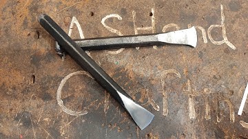 Forging tools (4): re_forging hot cut chisel.